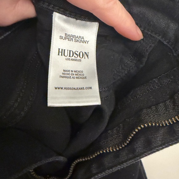 Hudson barely worn black  Barbara super skinny jeans - Picture 9 of 10